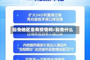 豁免地区是有疫情吗/豁免什么