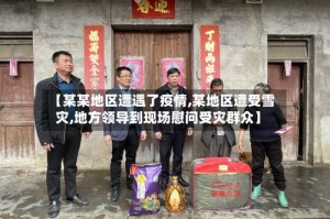 【某某地区遭遇了疫情,某地区遭受雪灾,地方领导到现场慰问受灾群众】