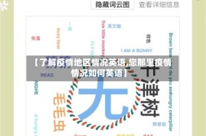 【了解疫情地区情况英语,您那里疫情情况如何英语】