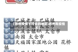 【苏州疫情下可去的地区,苏州有疫情不】