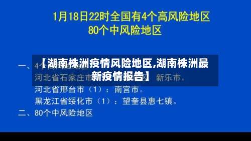 【湖南株洲疫情风险地区,湖南株洲最新疫情报告】-第1张图片