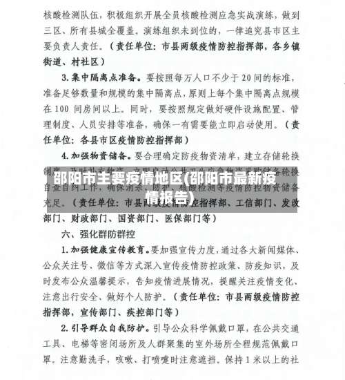 邵阳市主要疫情地区(邵阳市最新疫情报告)-第1张图片