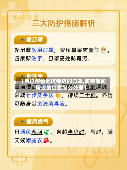 【用过疫情地区那边的口罩,防疫期间用过的口罩怎么处理】-第1张图片