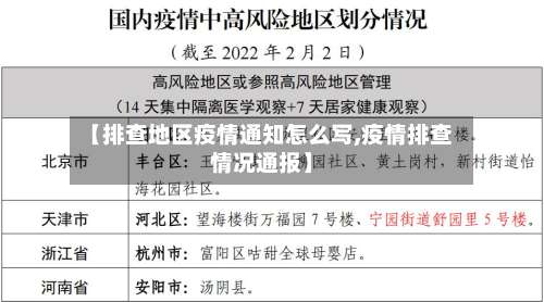 【排查地区疫情通知怎么写,疫情排查情况通报】-第2张图片